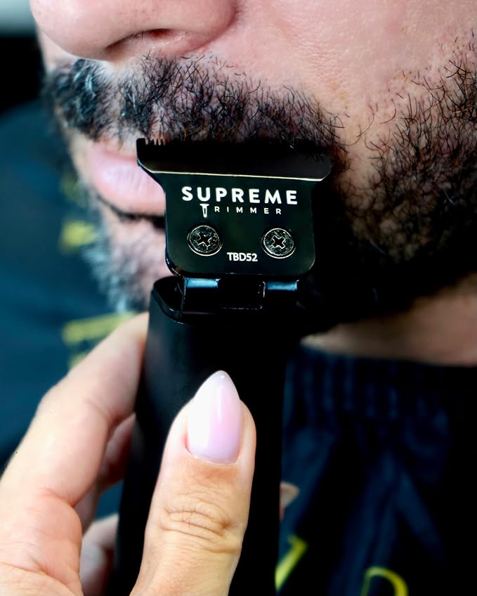 Supreme Trimmer 2-in-1 T-Fader Foil Shaver & DLC T-Shaper Trimmer Set | ST5206 Beard Trimmer STF501 Electric Razor | Travel Hair Trimmer | Black