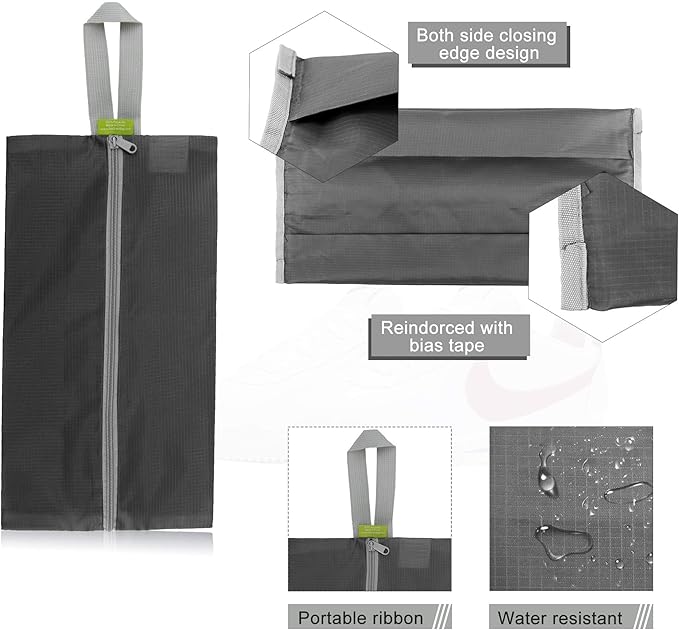BeeGreen Black Grey Shoe Organizer Set - Image 3