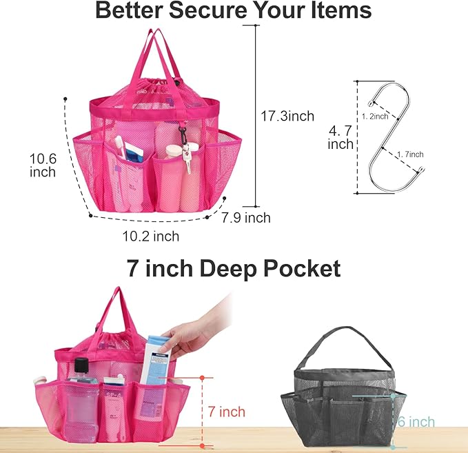 F-color Mesh Shower Caddy Portable - Image 5