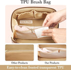 Birthday Gifts for Women Teen Girl, Personalized Initial Makeup Organizer Bag - Image 6