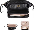 Gift Ideas for Woman Initial Large Makeup Bag, Personalized Birthday Gifts by Vogewood