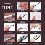 FAMILIFE Manicure Set, Nail Clippers Set Professional Manicure Kit 11 in 1 - Image 6