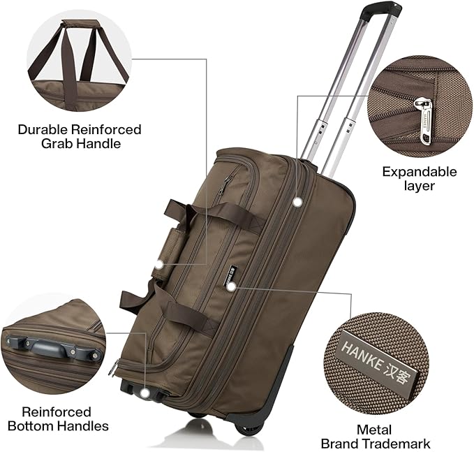 Hanke Expandable Carry On Luggage Suitcases - Image 7