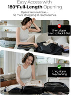 Vacuum Bags for Travel, 180° Open Zipper, IP67 Waterproof, Reusable Space Saver - Image 2