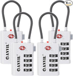 ANVIL 4 Digit Luggage Locks, TSA Locks by ANVIL