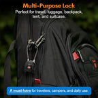 Forge TSA Approved Luggage Locks Ultra-Secure Dimple TSA006 Key Travel Locks - Image 6