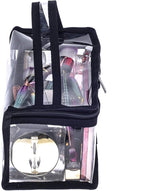 Small Rectangular Clear PVC Makeup Bag Make Up Artist Tool Organizer Pouch Bag - Image 9
