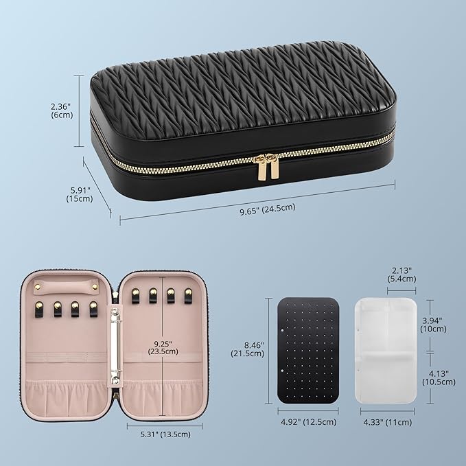 Lolalet Travel Jewelry Organizer, Jewelry Storage Case - Image 6