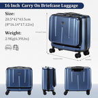 16" Carry On Briefcase Luggage - Image 9