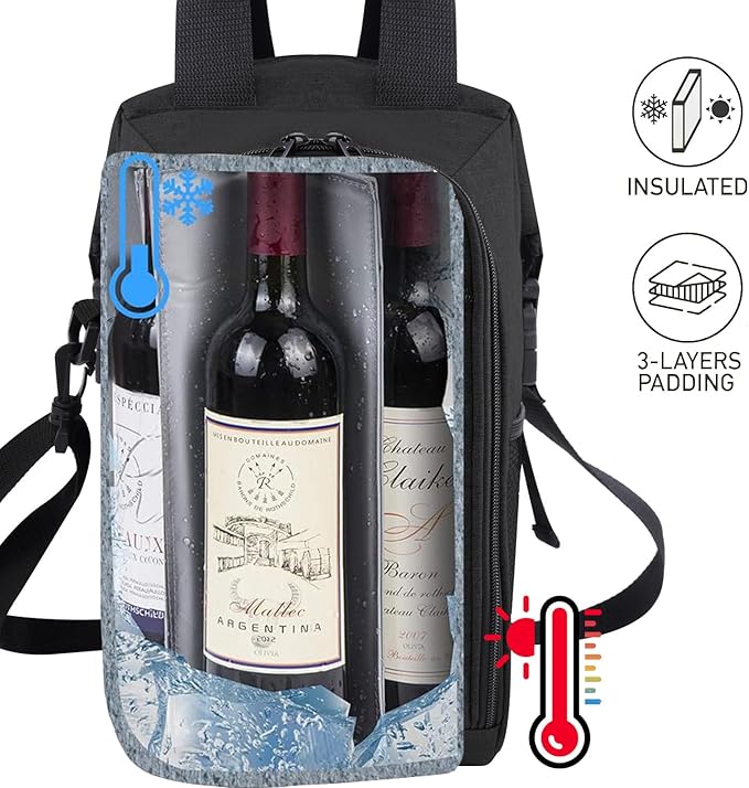 ALLCAMP 4 Bottle Wine Gift Bag - Image 4