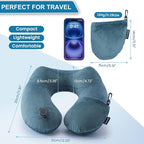 2Pack Inflatable Travel Neck Pillow - Image 8
