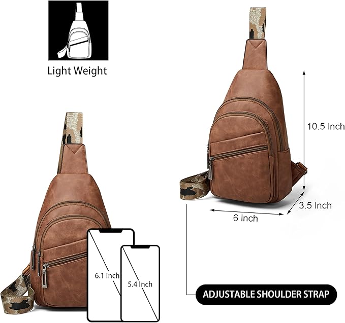 Sling Bag Crossbody Bags for Women Small Cross Body Bag Fanny Packs Chest Sling - Image 3