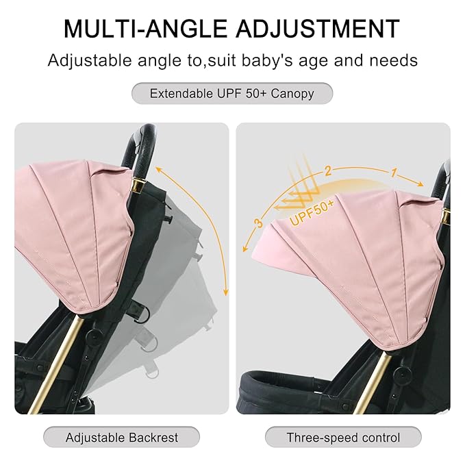 Lightweight Baby Stroller, Ultra Compact & Airplane-Friendly Travel Stroller - Image 3