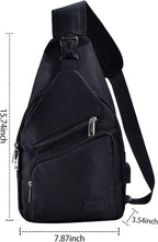 AMJ Crossbody Sling Bag Men Women, Casual Shoulder Backpack, Chest Daypack - Image 2