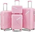 Campfun Luggage 4 Piece Sets, Expandable Carry On Luggage Set Hardshell PP by Campfun
