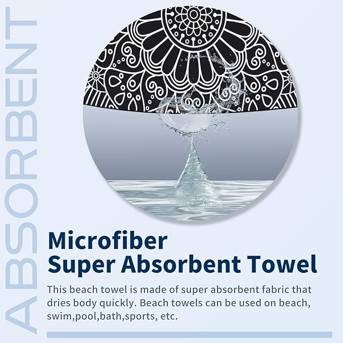 2 Pack Lightweight Thin Beach Towel Oversized 71"x32" Big Extra Large - Image 6