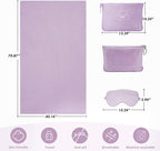 Travel Blanket, 3-in-1 Ultra-Soft, Warm & Lightweight Travel Blanket Airplane - Image 3