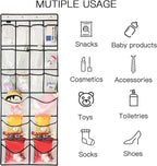 Extra Large Hanging Crystal Clear Over Door Shoe Organizers, Closet Shoe - Image 4