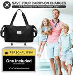 Travel Duffel Bag, Sports Tote Gym Bag, Shoulder Weekender Overnight Bag - Image 5