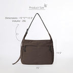 ODODOS 20L Crossbody Tote Bag Large Capacity Lightweight Hobo Shoulder Sling - Image 6
