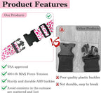 Pink Leopard Luggage Straps for Suitcases TSA Approved, Luggage Identifiers for - Image 4