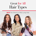 REVLON One Step Volumizer PLUS, Blow Dryer Brush for Fast Salon-Style Blowouts, Revlon Blow Dry Brush with Hair Dryer function, Plus Travel Friendly (Black)