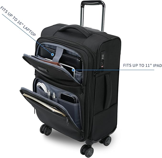 KROSER Softside Expandable Carry On Luggage - Image 6