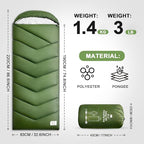 Sleeping Bags for Adults Cold Weather, Waterproof, Lightweight Camping Sleeping - Image 2