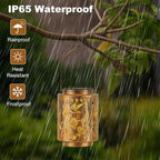 Outdoor Solar Lantern Waterproof Decorative Hummingbird and Trumpet Flower - Image 2