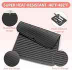 Quccefods Large Heat Resistant Silicone Mat for Hair Tools: Curling Iron, Flat Iron, Hair Straightener - Portable Hair Styling Pad Cover