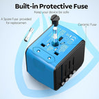 International Travel Adapter Universal Power Adapter Worldwide All in One 4 - Image 5