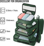 Veken 8 Set Packing Cubes for Travel Essentials, Suitcase Organizer Bags in 4 - Image 5