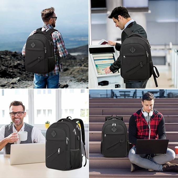 Backpack for Men and Women, School Backpacks for Teen Boys Girls, Water - Image 7