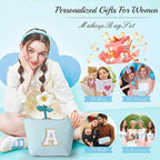YOOLIFE Initial Makeup Bag for Women Girls - Image 5