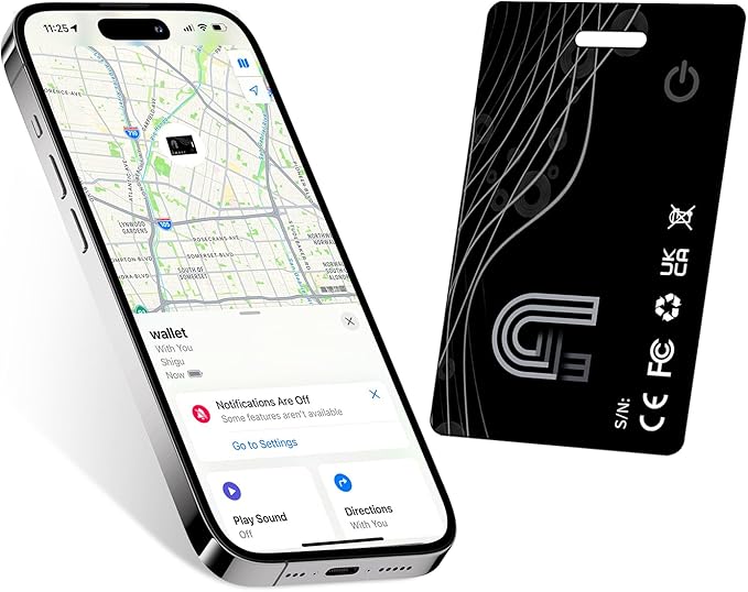 Wallet Tracker Card, Rechargeable Bluetooth Tracker by DoHome