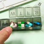 4 Pack Weekly Pill Organizer, 7 Days Pill Case Travel Daily Pill Box Portable - Image 2