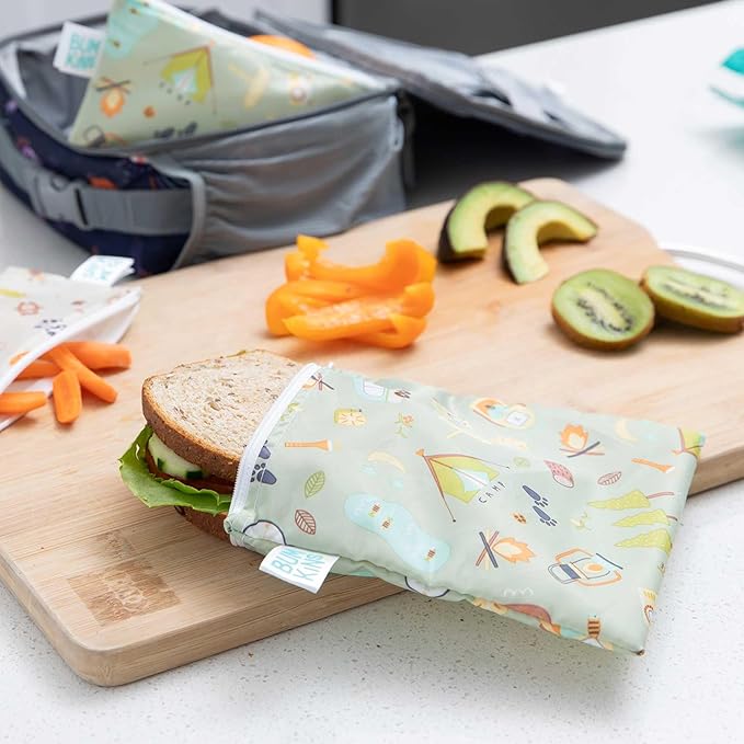 Bumkins Reusable Sandwich and Snack Bags, - Image 3