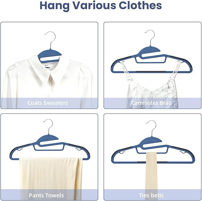 BAGAIL Plastic Hangers 50 Pack - Image 5