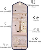 BAGSMART Travel Jewelry Organizer Case Foldable Jewelry Roll - Image 3