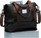 Travel Duffel Bag, Sports Tote Gym Bag, Shoulder Weekender Overnight Bag by WONHOX