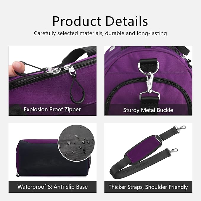 TOPDesign Gym Bag for Women & Men, Unisex Duffel Bag - Image 7