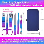 7pcs Manicure set, Nail Clippers Kit, Stainless Steel Manicure Kit, Nail - Image 2