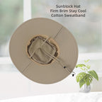 Home Prefer UPF50+ Mens Sun Hat Wide Brim Fishing Hat Foldable Large Brim UV - Image 6