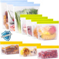 SPLF 10 Pack Stand-Up Reusable Food Storage Bags Dishwasher Safe, BPA Free by SPLF