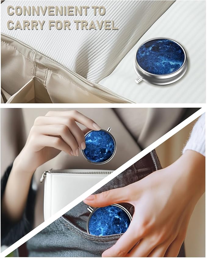 Pill Box, 3 Compartment Portable Travel Medicine Box - Image 7