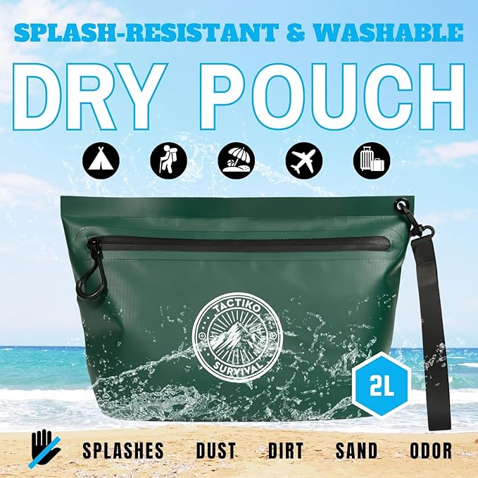 Tactiko Heavy-Duty Splash Water Resistant Zipper Pouches - 2L Hold-All - Image 2