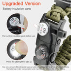 20 in 1 Survival Paracord Bracelet Adjustable Gear Kit - Image 6