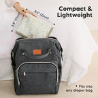 KeaBabies Portable Diaper Changing Pad, Easy Wipe Clean - Image 2