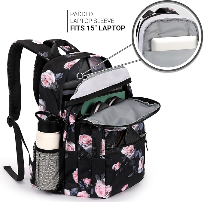 ZORFIN 26L Backpack for College, and Travel: Water Resistant Bookbag - Image 4