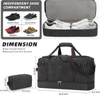 ZOMFELT Travel Duffle Bag for Men, Waterproof Canvas Overnight Duffel Bag - Image 3